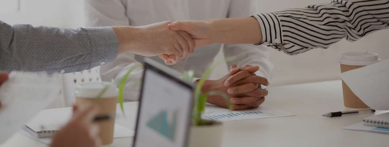 business people shaking hands